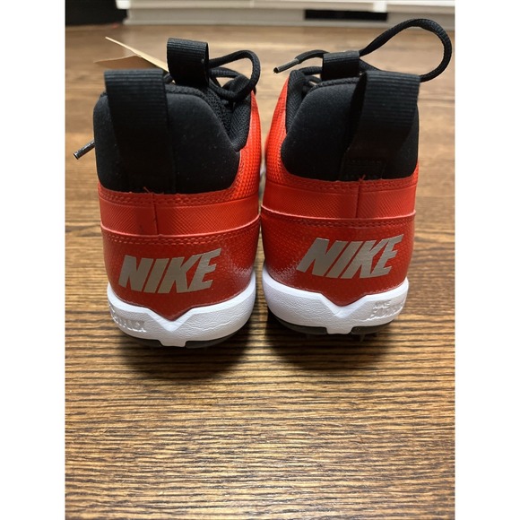 Size 12 Nike Alpha Menace 4 Shark Football Cleats Red/White FN0028-600 main image 7